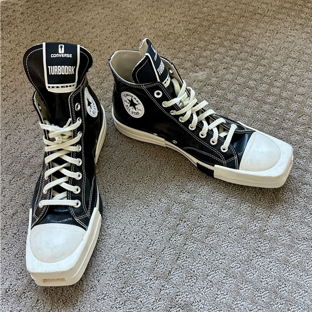 Converse + Rick Owens DRKSHDW TURBODRK High-Top Sneakers